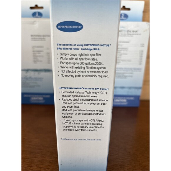 3 Boxes- HOTSPRING HOTUB Spa Mineral Cartridge 2 Pack Sticks Blue Spas Hot Tub - Picture 3 of 6